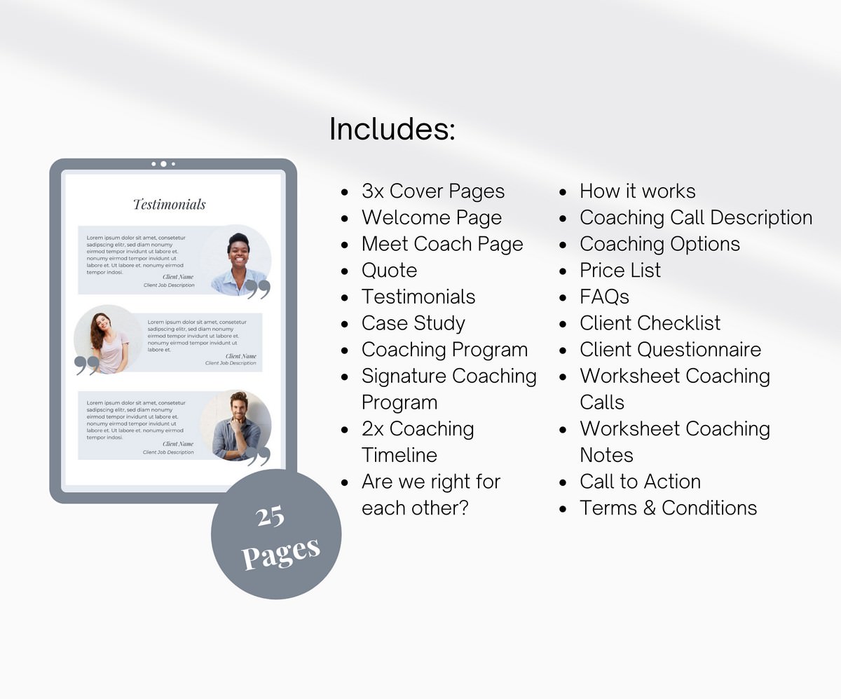 Client Welcome Package for Coaches