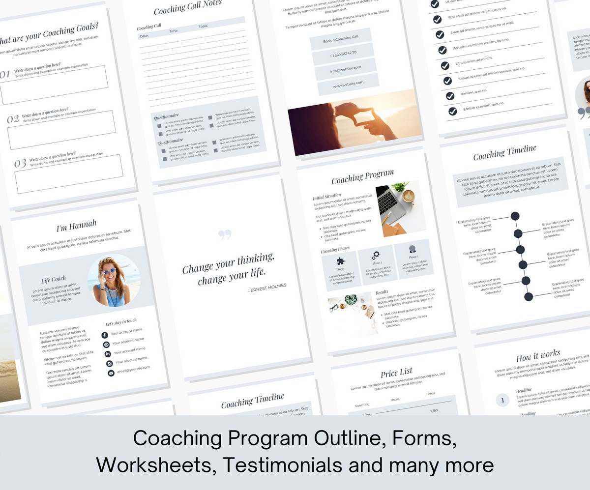 Coaching Program Client Welcome Packet