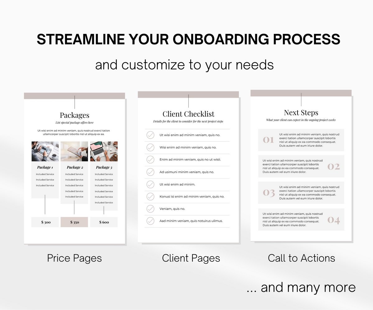 Canva Client Welcom Packet Template