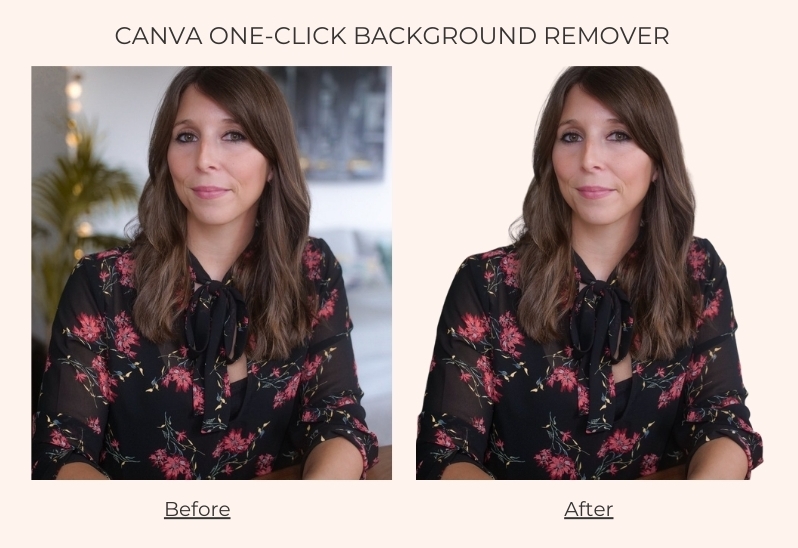 Before After Remove Background in Canva