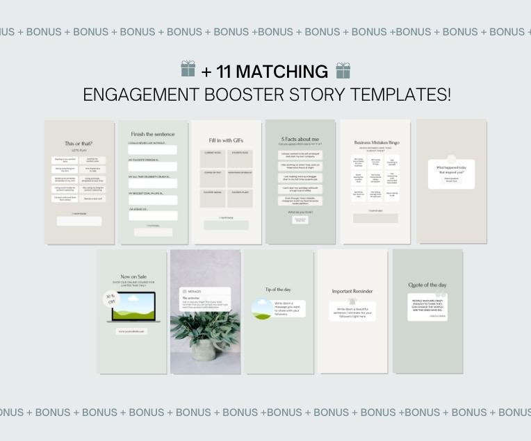 instagram-post-ideas-engagement-boost-canva-templates Canva Templates Instagram Posts Bonus Story